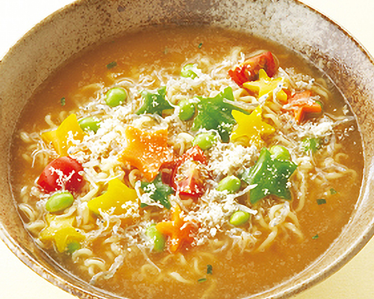 夏野菜のチーズみそラーメン