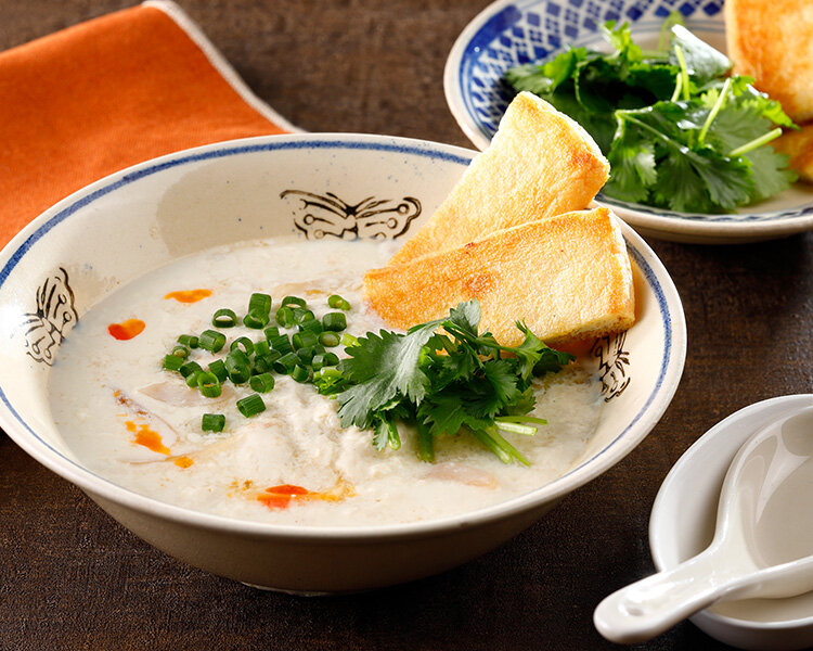 鹹豆漿（シェントゥジャン）風の豆乳スープ