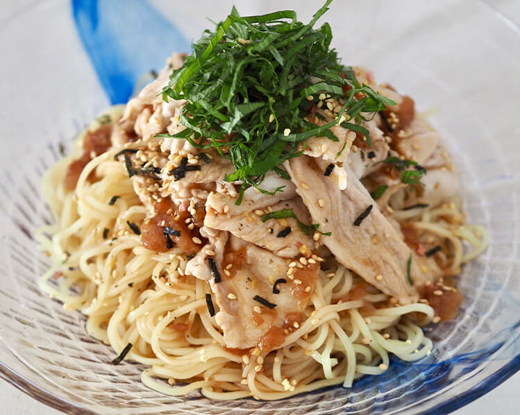 さっぱり美味しい、食欲そそる♪【冷しゃぶ梅冷し中華】