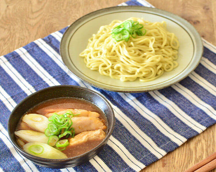 [鶏とねぎの和風カレーつけめん]ちょい足しでお店の味に♪