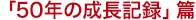 「50年の成長記録」篇