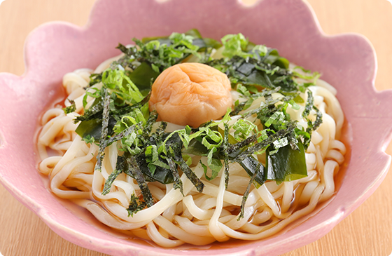 梅しそつゆぶっかけうどん