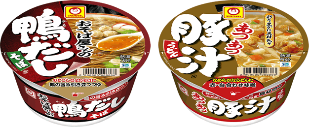 おそば屋さんの鴨だしそば あつあつ豚汁うどん リニューアル発売のお知らせ ニュースリリース 企業情報 東洋水産株式会社