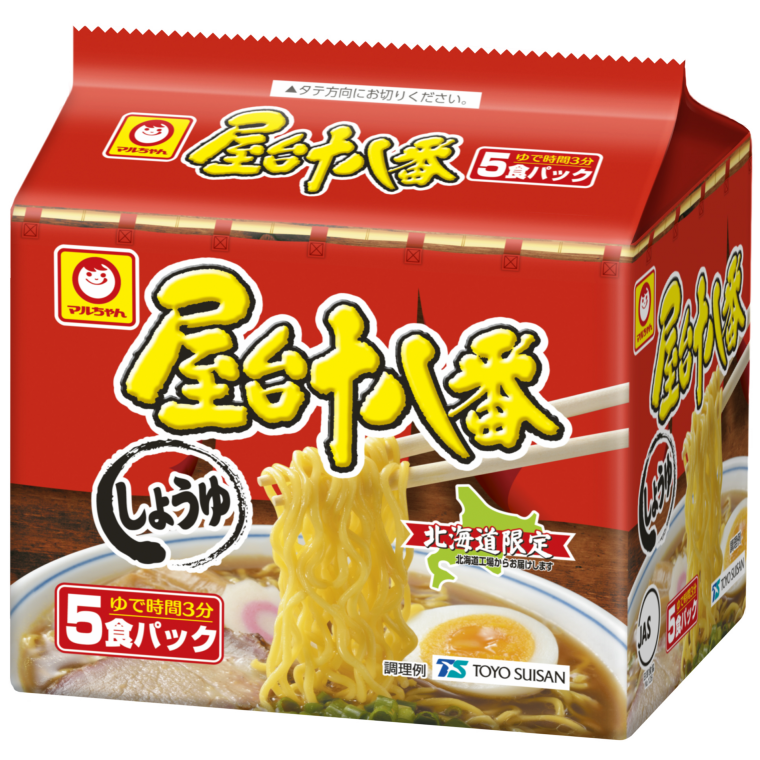 屋台十八番 しょうゆ 5食パック 商品情報 東洋水産株式会社