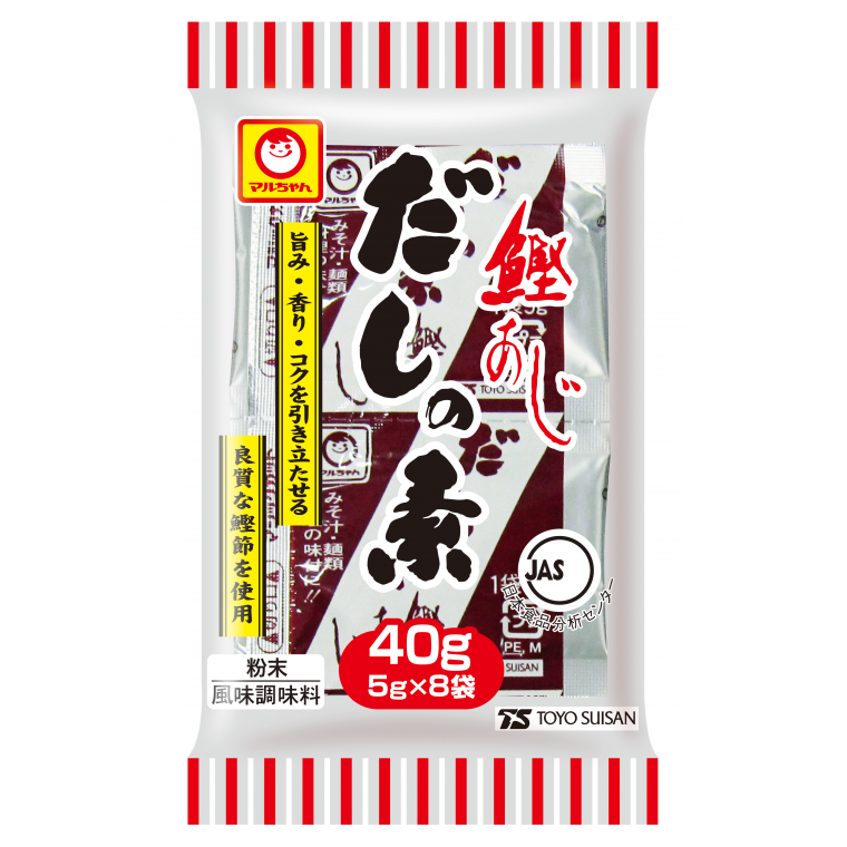 だしの素鰹あじ 80g ポリ 商品情報 東洋水産株式会社