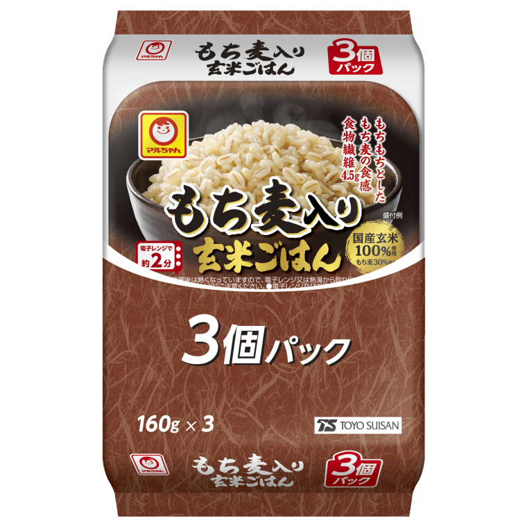 もち麦入り玄米ごはん 3個パック | 商品情報 - 東洋水産株式会社