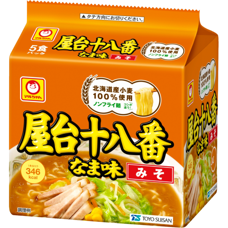 屋台十八番 なま味しょうゆ 5食パック 商品情報 東洋水産株式会社